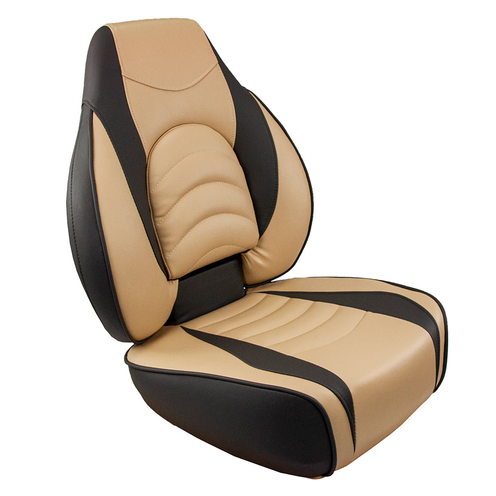 Springfield Fish Pro High Back Folding Seat  CharcoalTan 10416841 Main image
