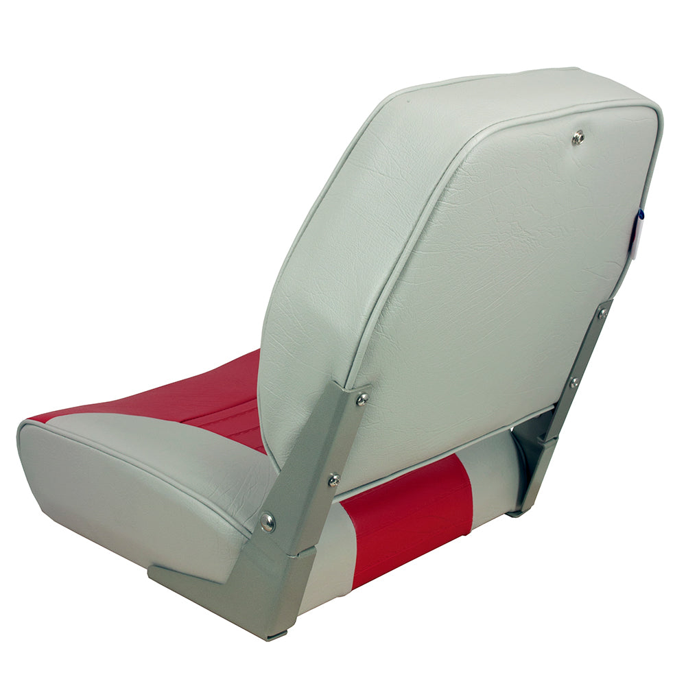 Springfield Economy Multi-Color Folding Seat - Grey/Red [1040655] Secondary image