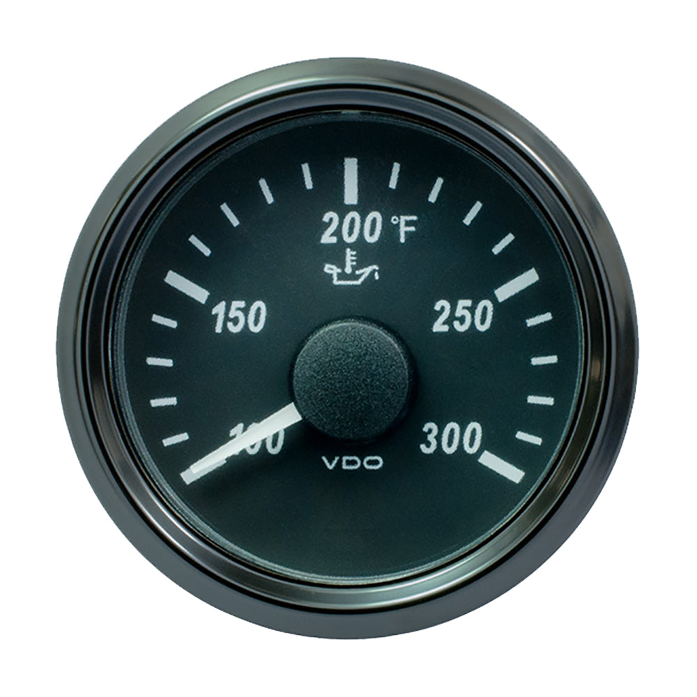 VDO SingleViu 52mm 2116 Oil Temp Gauge  300 F  32218 Ohm A2C3833410030 Main image