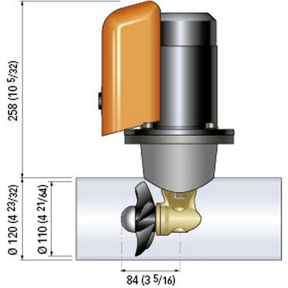 Quick Bow Thruster BTQ 110-25 25KGF - 12V - D110 - 1.3kW [FGBT11025120T00] Secondary image