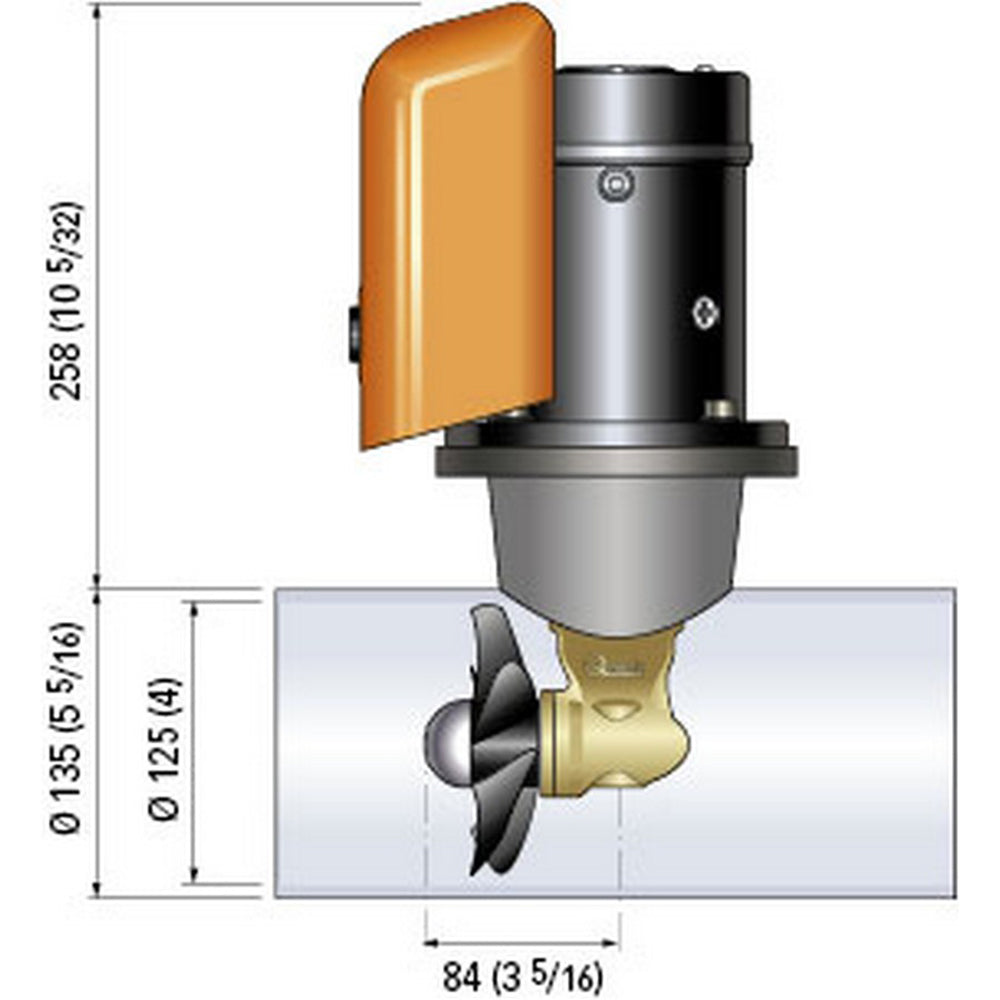 Quick Bow Thruster BTQ 125-40 40KGF - 12V - D125 - 2.2kW [FGBT12540120T00] Secondary image
