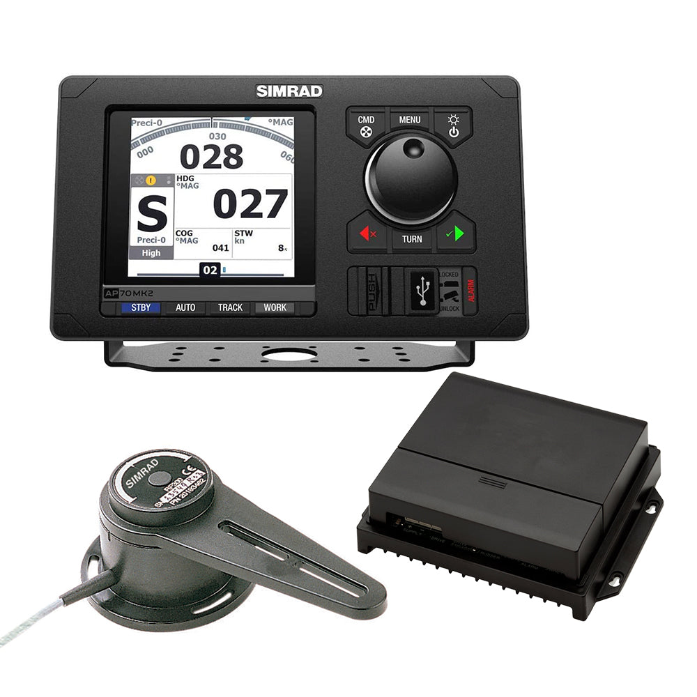 Simrad AP70 MK2 Autopilot Basic Pack Includes AP70 MK2 Control Head AC70 Course Computer  RF300 Feedback 00015039001 Main image