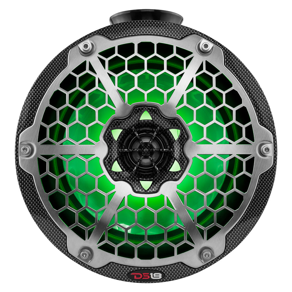 DS18 HYDRO 8" Compact Wakeboard Pod Tower w/RGB Light - 375W - Black Carbon Fiber [CF-PS8] Secondary image