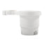 Camco ClampOn Rail Mounted Cup Holder  Small for Up to 114 Rail  White  53086