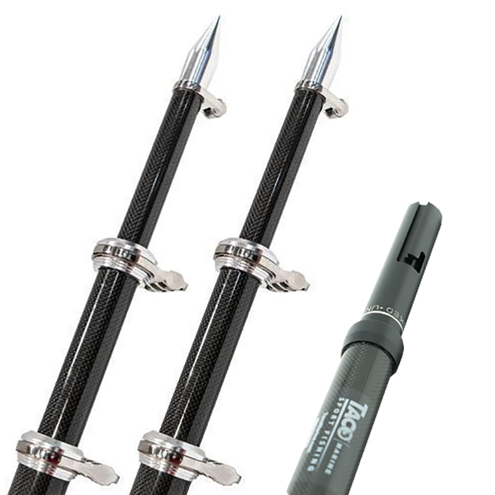 TACO 20 Carbon Fiber Twist  Lock Outrigger Poles fGS450 GS500  GS1000 Bases  Black OT4200CFHD Main image