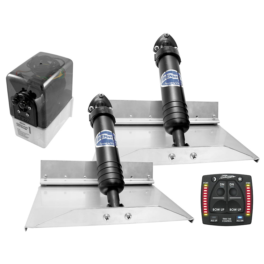 Bennett Marine 12x9 Hydraulic Trim Tab System wOne Box Indication 129OBI Main image