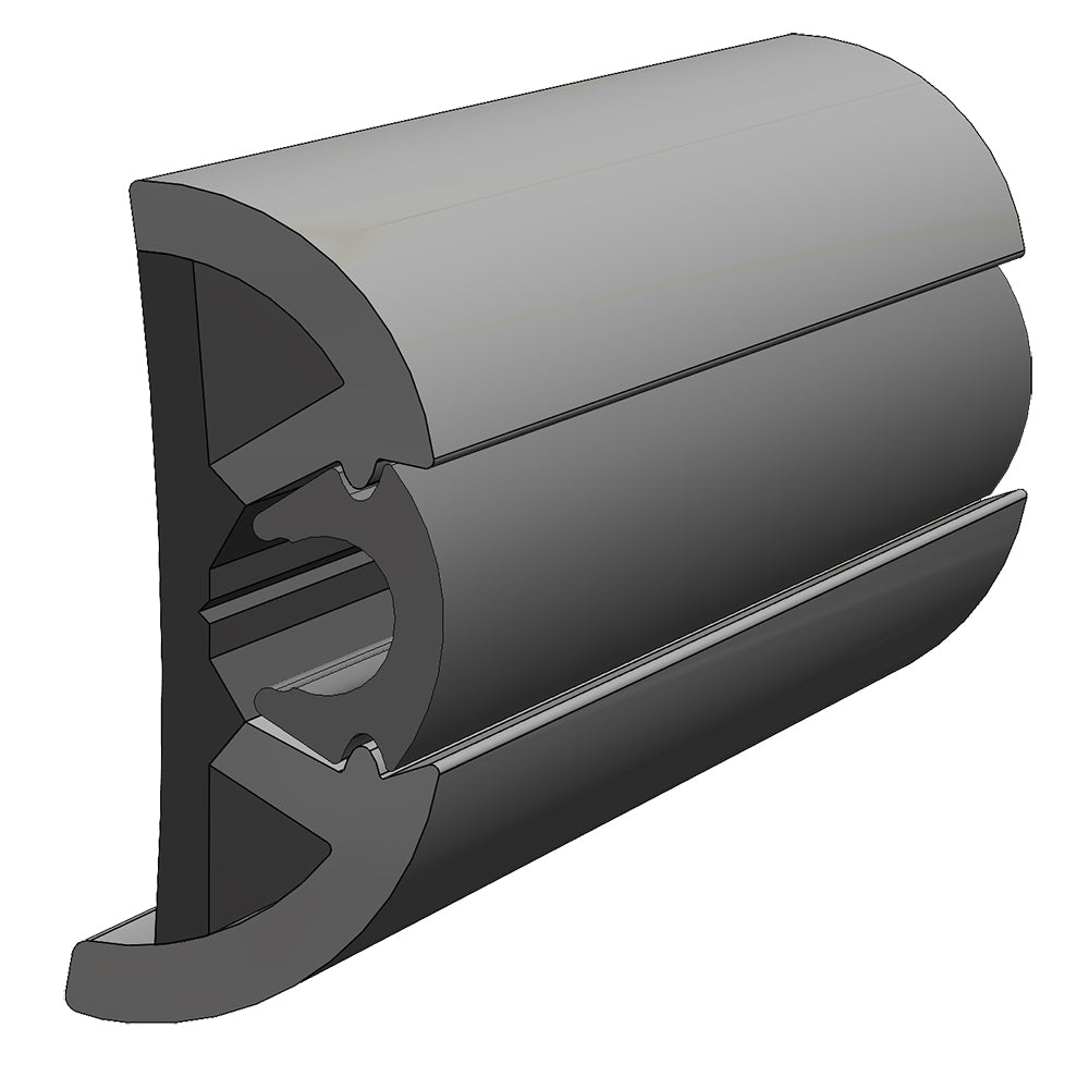 TACO SuproFlex Rub Rail Kit Gray wGray Insert  2H x 2932W x 80L V119990GRD802 Main image