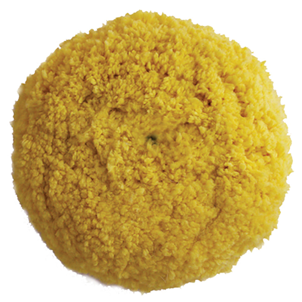 Presta Yellow Blended Wool Medium Cutting Pad  9 ScrewOn Pad 810074 Main image