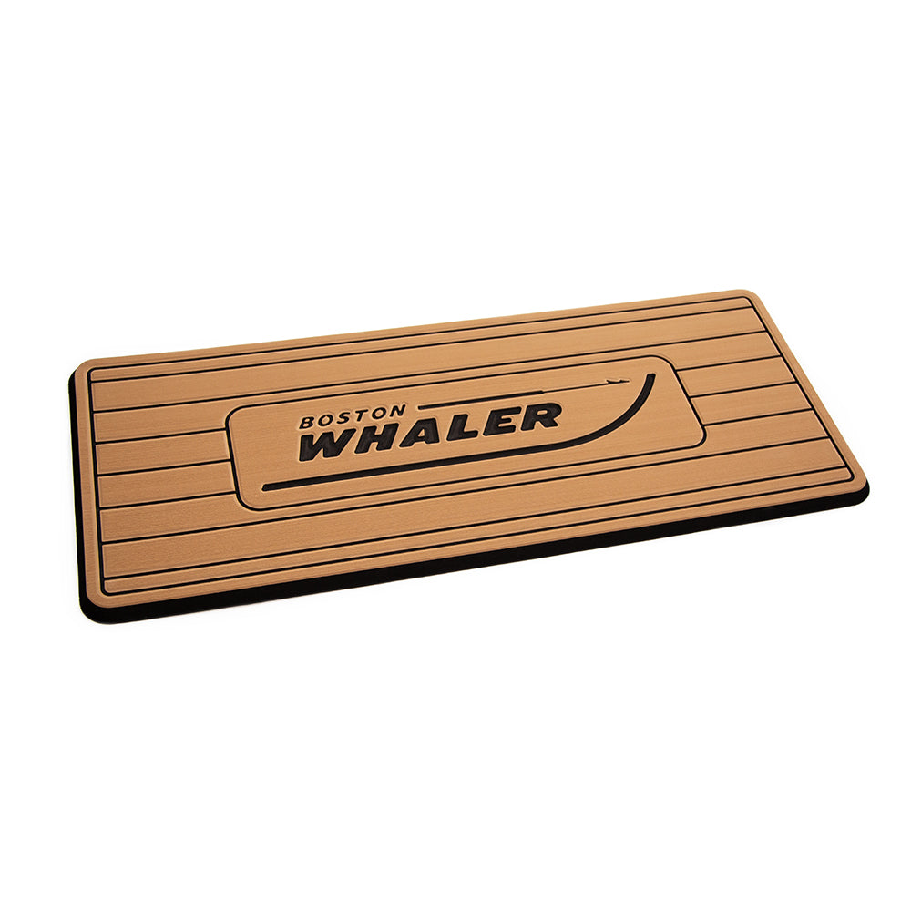 SeaDek Boston Whaler Helm Pad  MochaBlack Brushed wRouted Teak Lines  3961580327 Main image