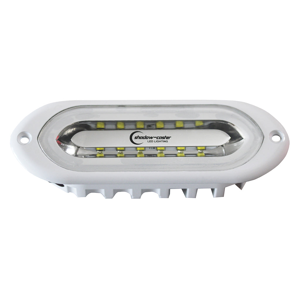 ShadowCaster SCMSL Series Flush Mount Spreader Light  White Housing  WhiteBlueRed SCMSLFWBRWH Main image