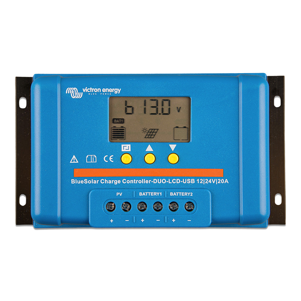 Victron BlueSolar PWM Charge Controller (DUO) LCD  USB Charge Control - 12/24VDC - 20A [SCC010020060] Secondary image