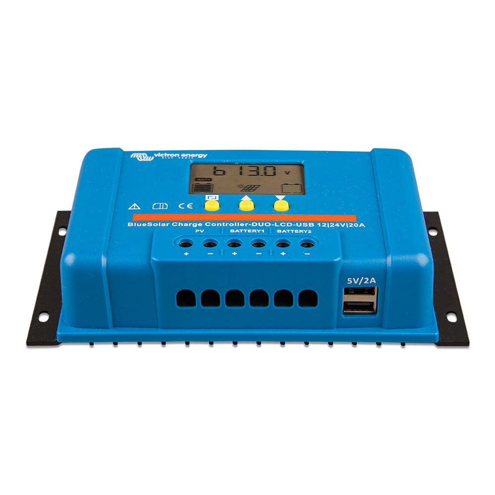 Victron BlueSolar PWM Charge Controller DUO LCD  USB Charge Control  1224VDC  20A SCC010020060 Main image