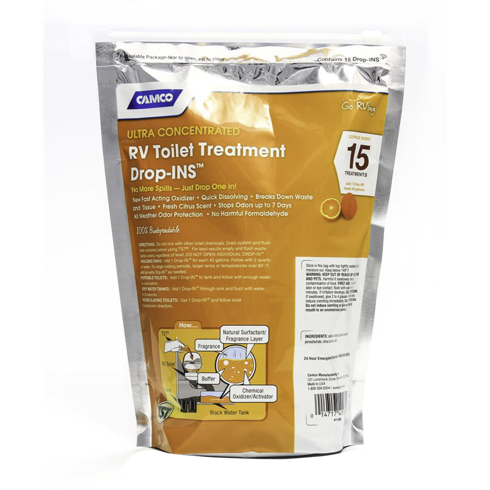 Camco TST Orange RV Toilet Treatment Drop-Ins *15-Pack [41189] Secondary image