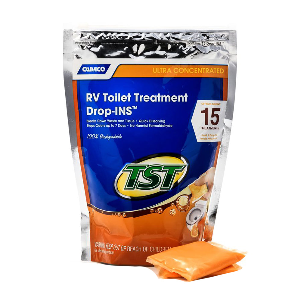 Camco TST Orange RV Toilet Treatment DropIns 15Pack 41189 Main image