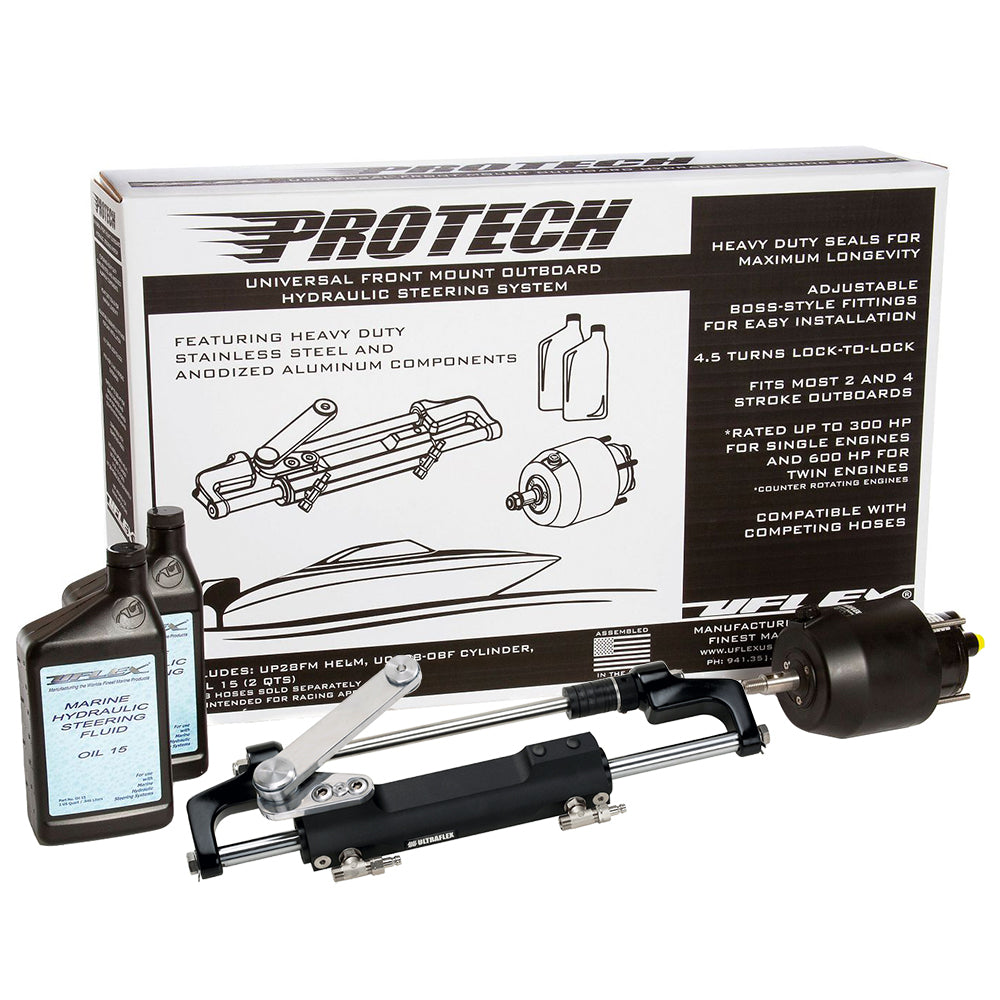Uflex PROTECH 21 Front Mount OB Hydraulic System  Includes UP28 FM Helm Oil  UC128TS2 Cylinder  No Hoses PROTECH 21 Main image