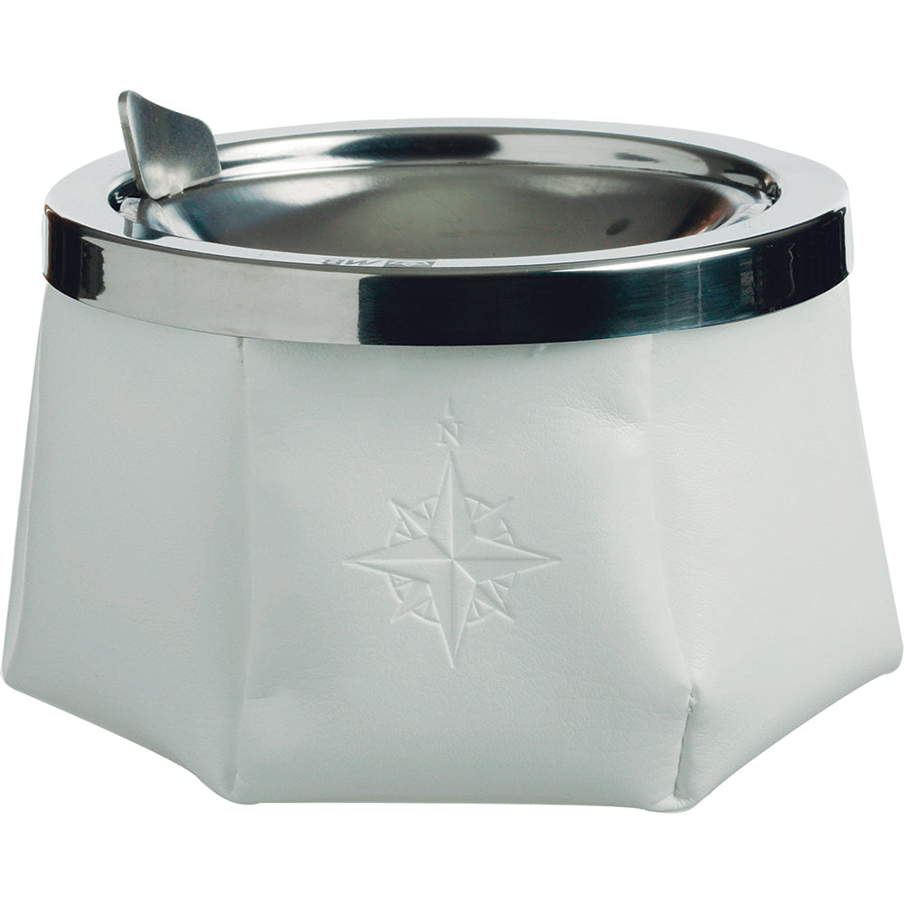 Marine Business Windproof Ashtray wLid  White 30102 Main image