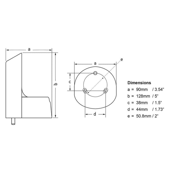Hella Marine NaviLED PRO Deck Mount Adapter  White 241287812