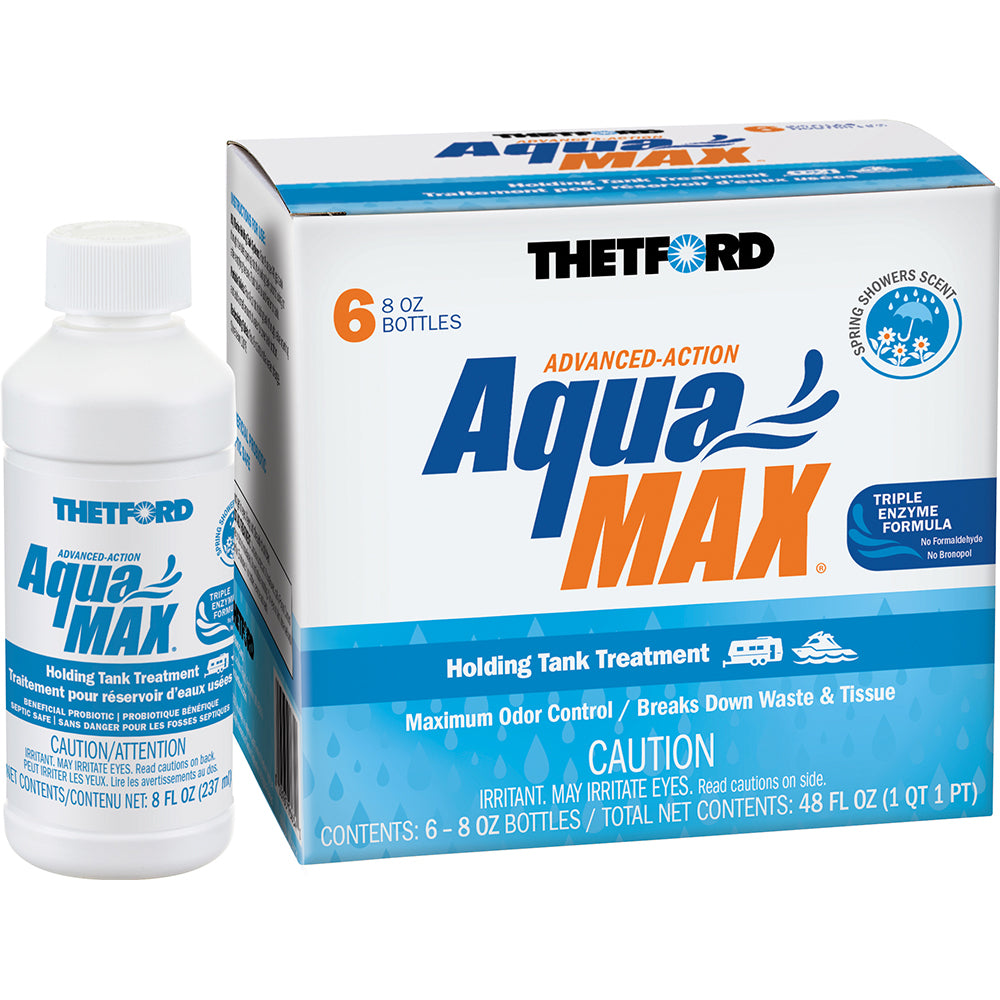 Thetford AquaMax Holding Tank Treatment  6Pack  8oz Liquid  Spring Shower Scent 96634 Main image