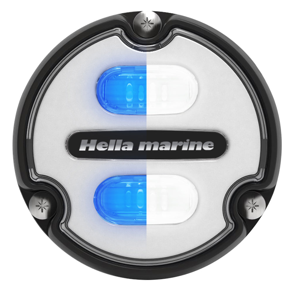 Hella Marine Apelo A1 Blue White Underwater Light  1800 Lumens  Black Housing  White Lens 016145011 Main image
