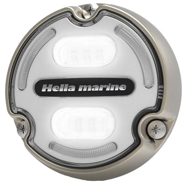 Hella Marine Apelo A2 Blue White Underwater Light  3000 Lumens  Bronze Housing  White Lens wEdge Light 016147101