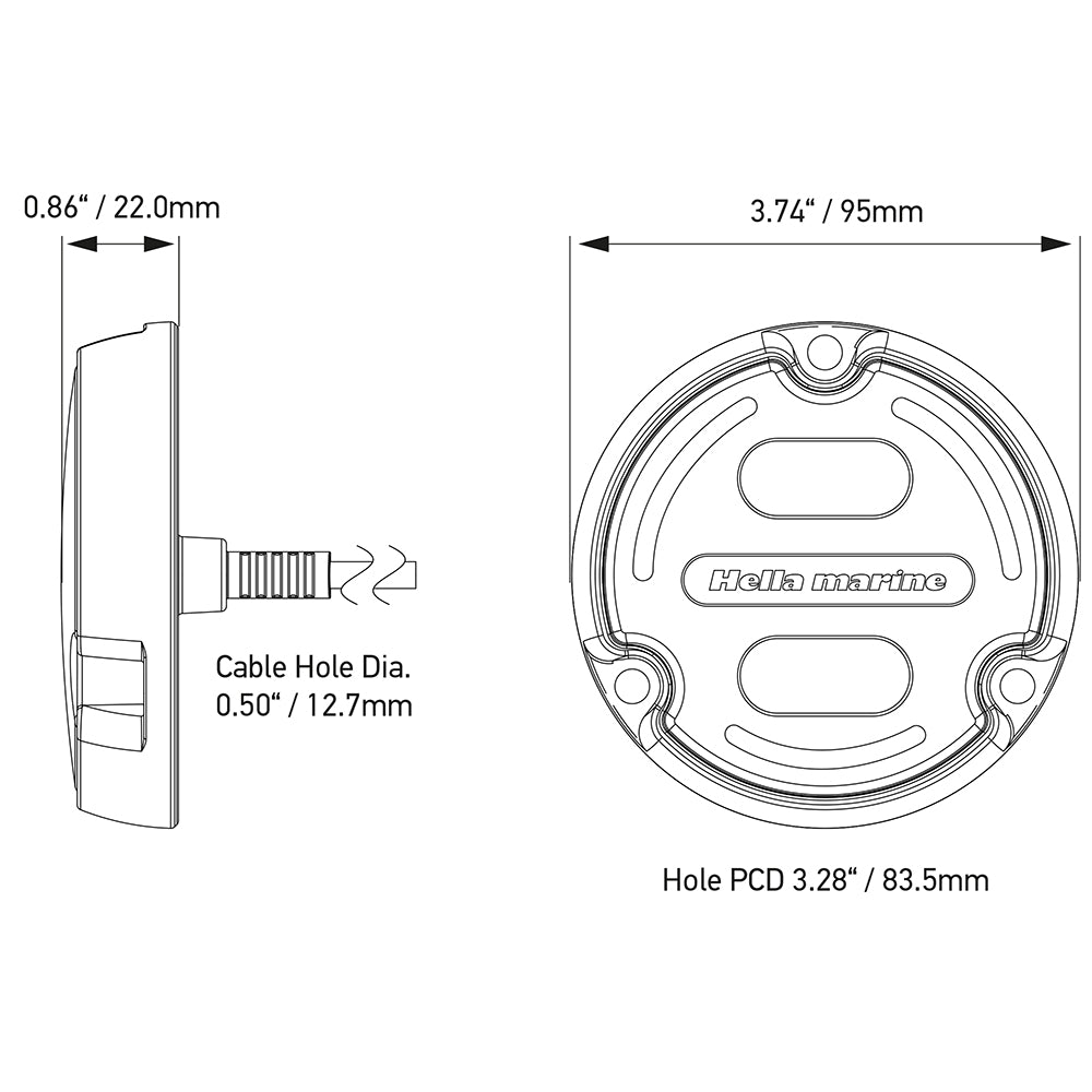Hella Marine Apelo A2 RGB Underwater Light - 3000 Lumens - Bronze Housing - White Lens w/Edge Light [016148-101] Secondary image