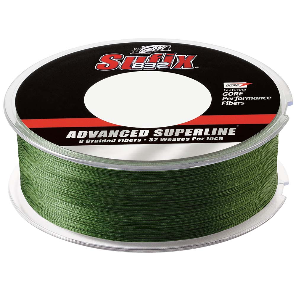 Sufix 832 Advanced Superline Braid  15lb  LowVis Green  600 yds 660215G Main image