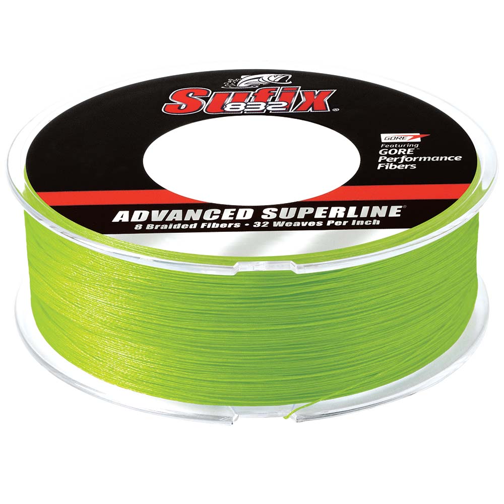 Sufix 832 Advanced Superline Braid  15lb  Neon Lime  600 yds 660215L Main image