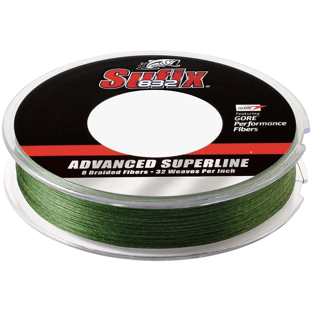 Sufix 832 Advanced Superline Braid  20lb  LowVis Green  150 yds 660020G Main image