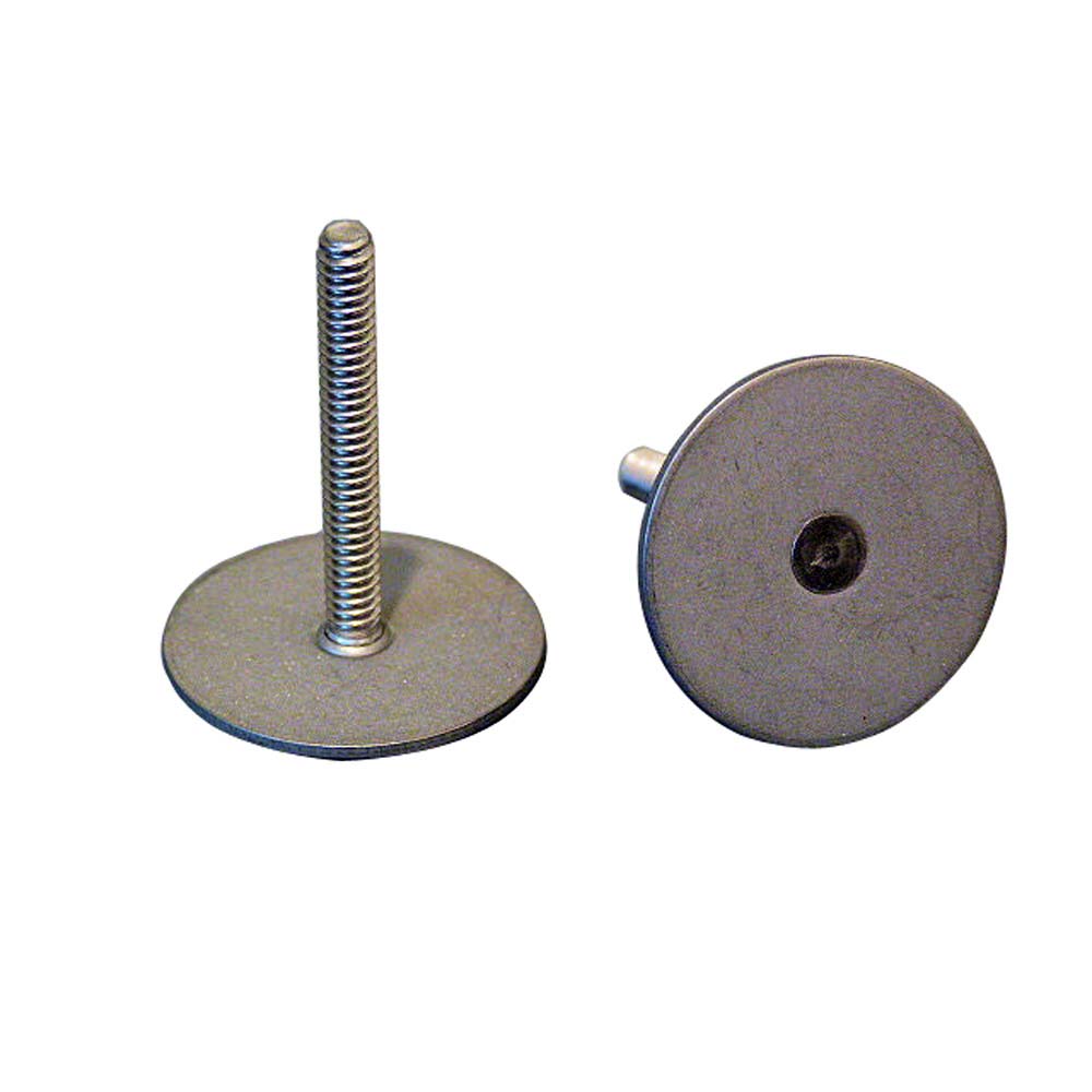 Weld Mount Stainless Steel Stud 125 Base 10 x 24 Threads 100 Tall  15 Quantity 102416 Main image