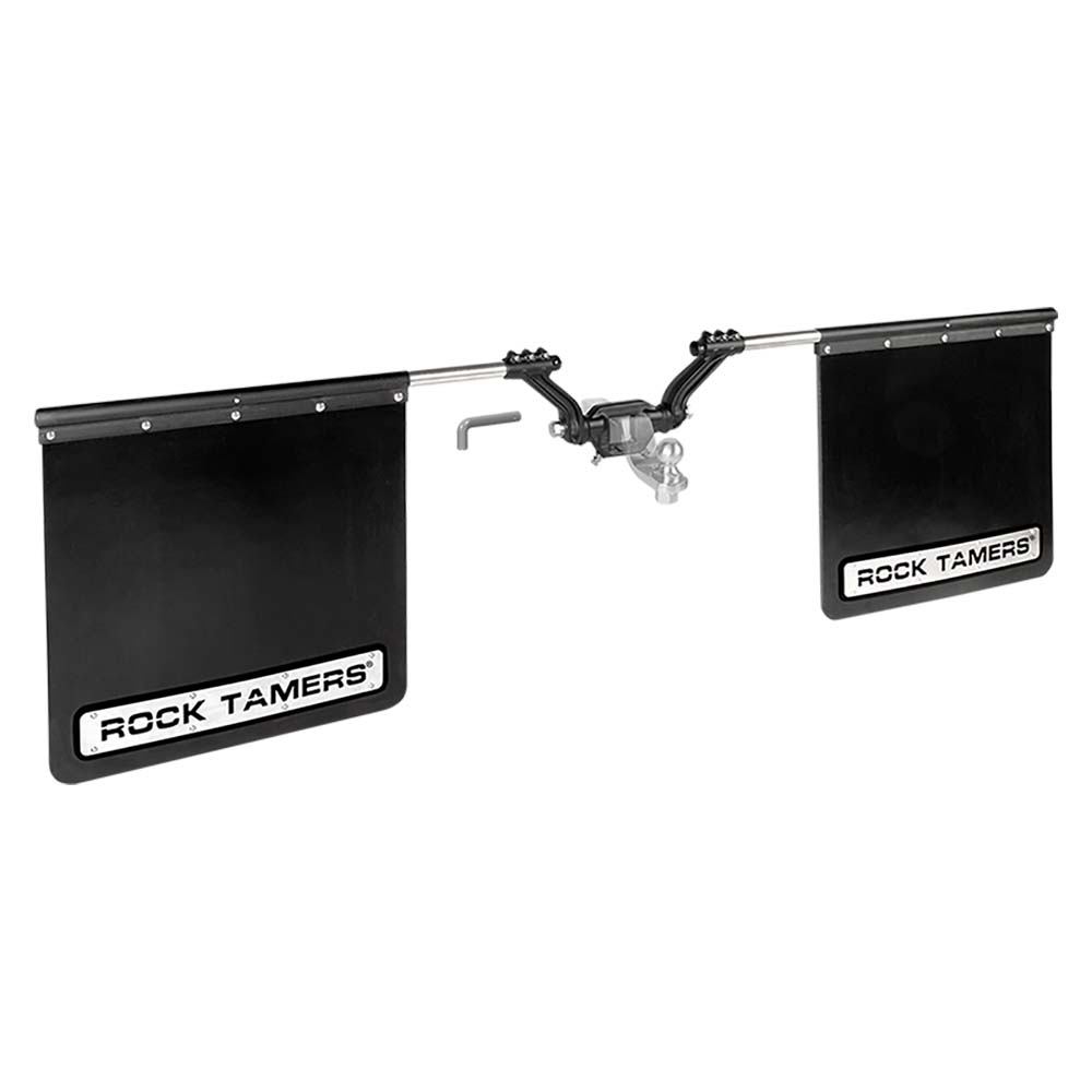 ROCK TAMERS 25 Hub Mudflap System  Matte BlackStainless 00110 Main image