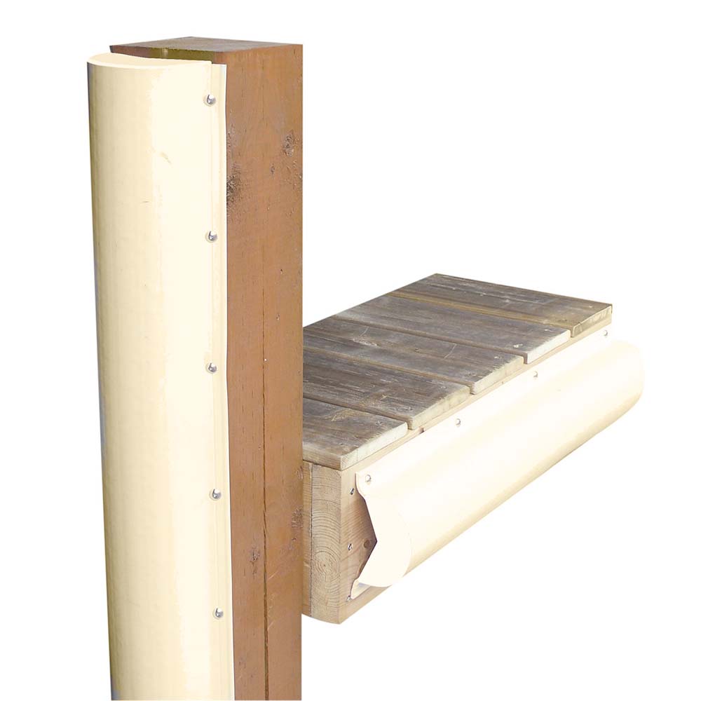 Dock Edge Piling Bumper  One End Capped  6  Beige DE1020SF Main image