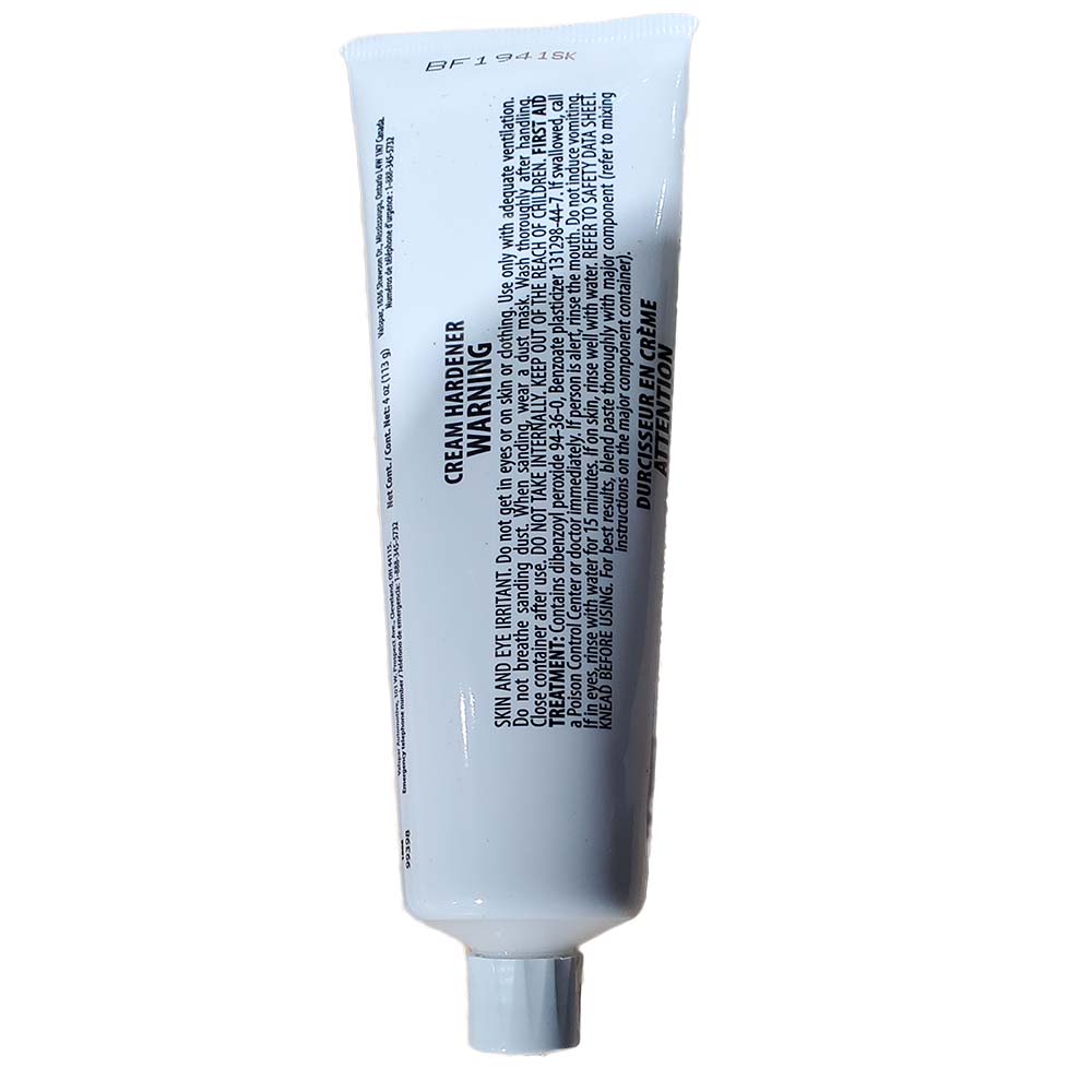 Sika BPO Cream Hardener White 4oz Tube Resin Required 648701 Main image