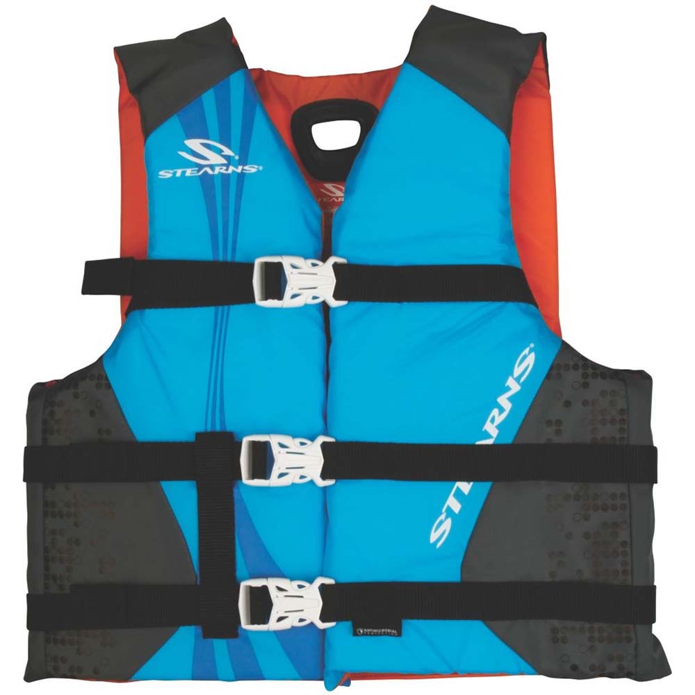 Stearns Antimicrobial Nylon Vest Life Jacket  3050lbs  Blue 2000036885 Main image