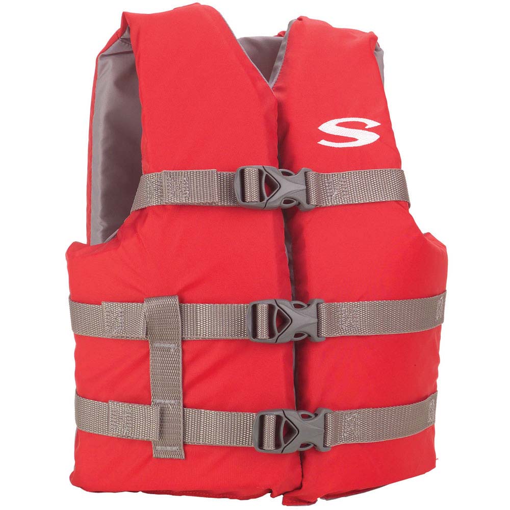 Stearns Youth Classic Vest Life Jacket  5090lbs  RedGrey 2159436 Main image