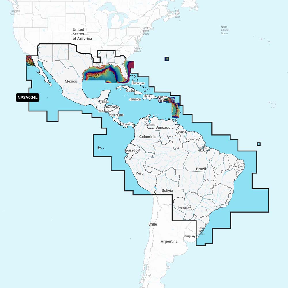 Navionics Platinum NPSA004L  Mexico Caribbean to Brazil 010C136440 Main image