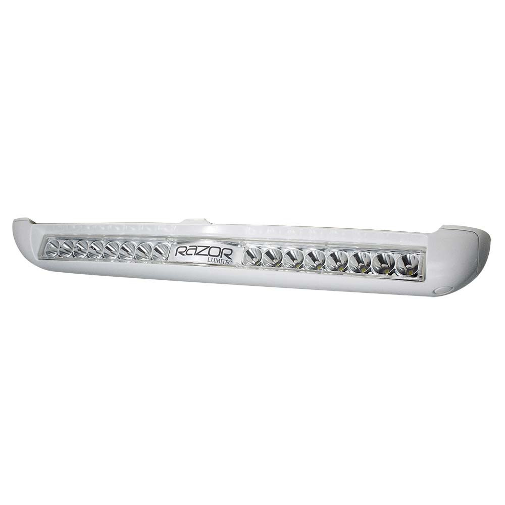 Lumitec Razor Light Bar  Spot  White Housing wInverted Logo Flush Mount 101603 Main image