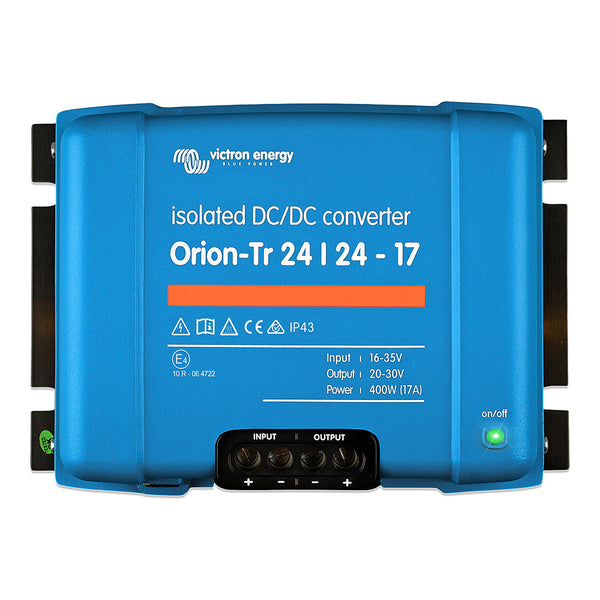 Victron OrionTR Isolated DCDC Converter  24 VDC to 24 VDC  400W  17AMP ORI242441110