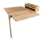Whitecap Cockpit Table wFolding Leaves  4 Cupholders  Teak 61392C