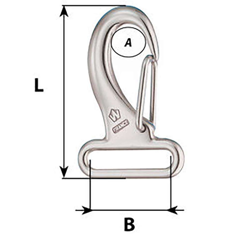 Wichard Webbing Snap Hook - 30mm - Length 60mm [2284W] Secondary image