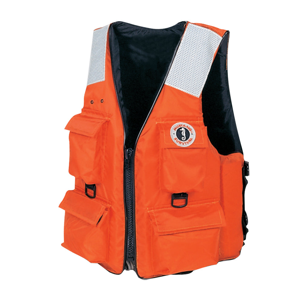 Mustang 4Pocket Flotation Vest  Orange  XXL MV3128T22XXL216 Main image