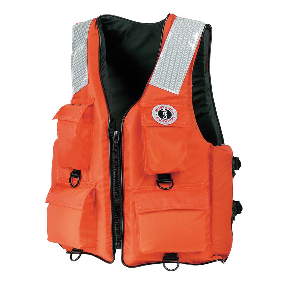Mustang 4Pocket Flotation Vest  Orange  XXXL  7XL MV3128T227XL216 Main image