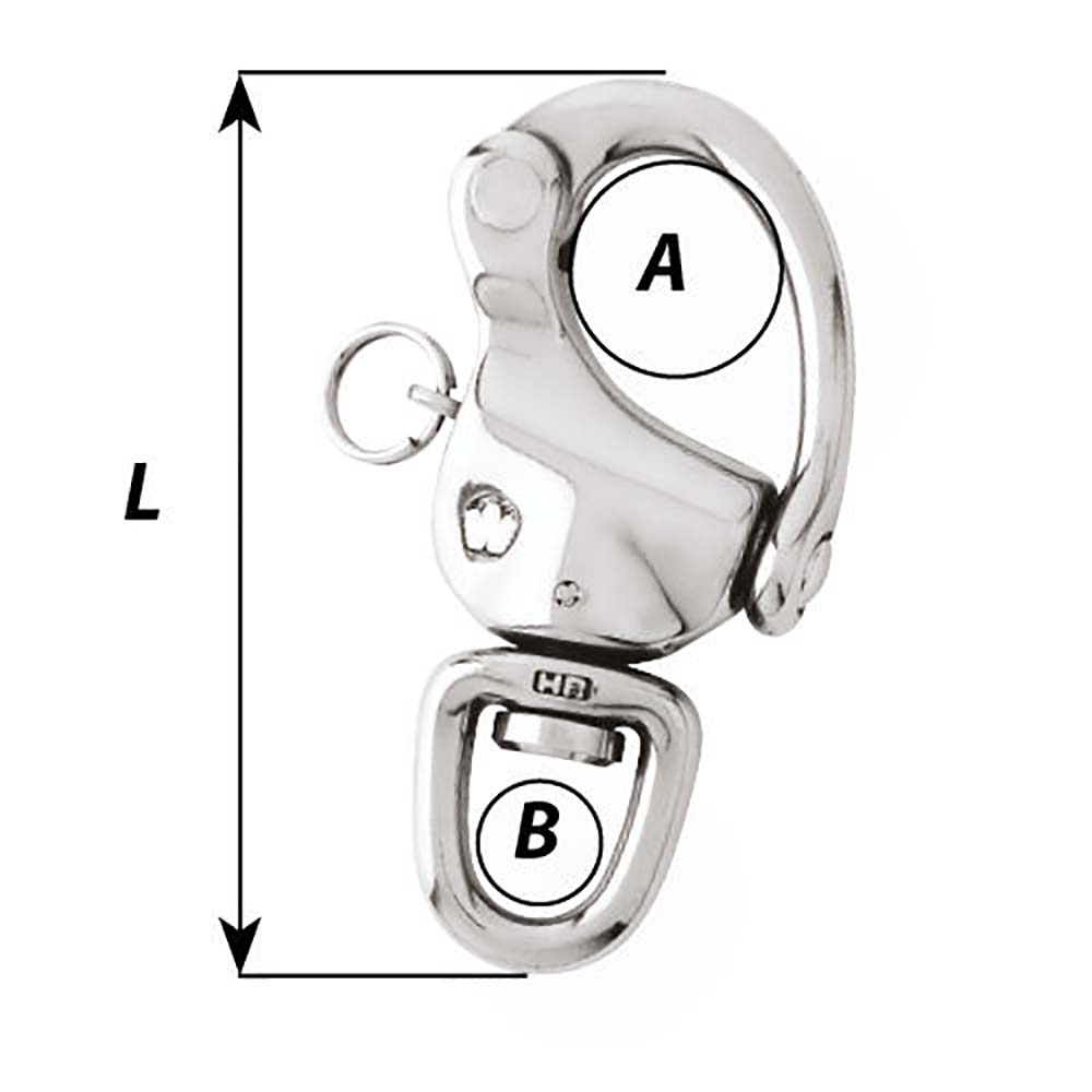 Wichard 2-3/4" Snap Shackle w/Swivel  Clevis Pin - 70mm [2474W] Secondary image