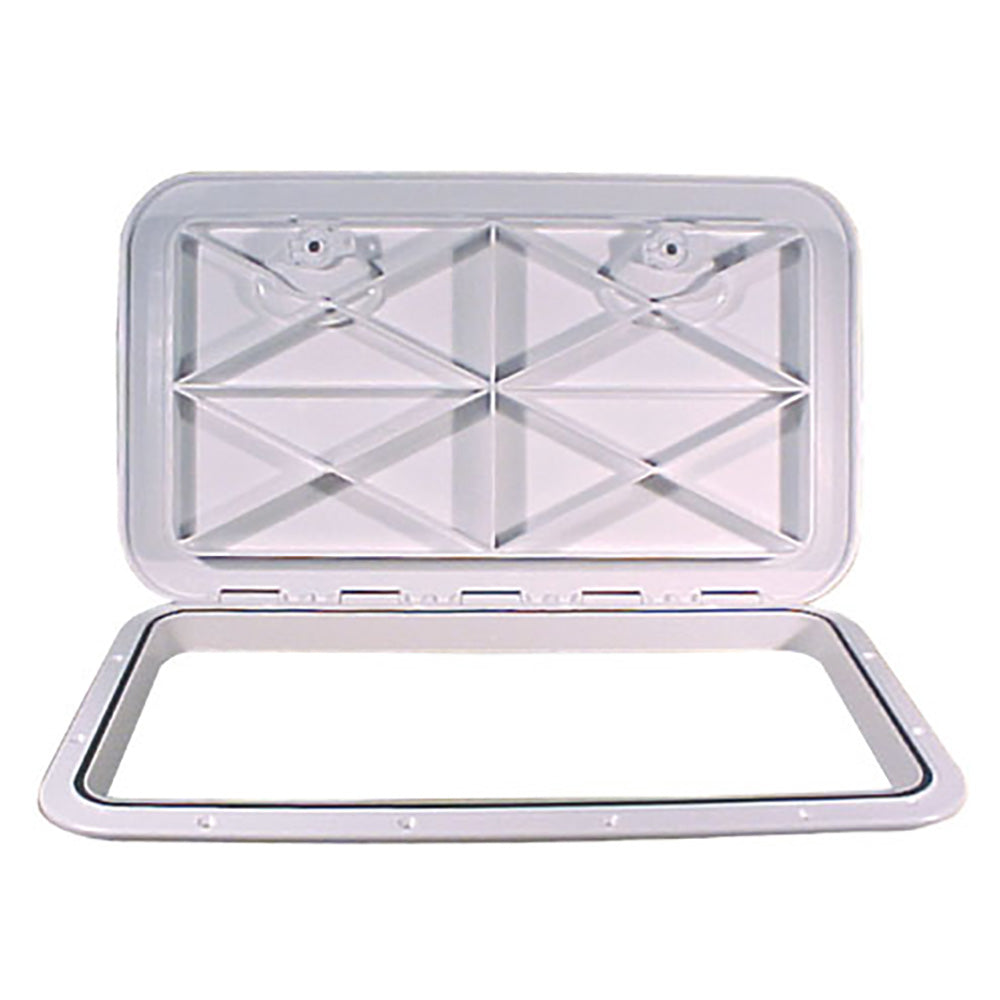Beckson 14 x 24 Flush Hatch White  ASA Material  Acrylonitrile Styrene Acrylate HT1424AW Main image