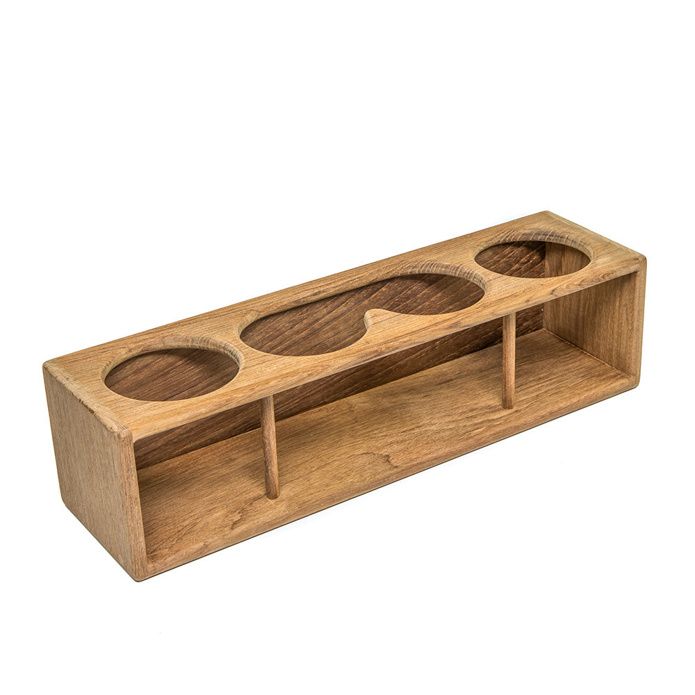 Whitecap Four DrinkBinocular Rack  Teak 62632 Main image