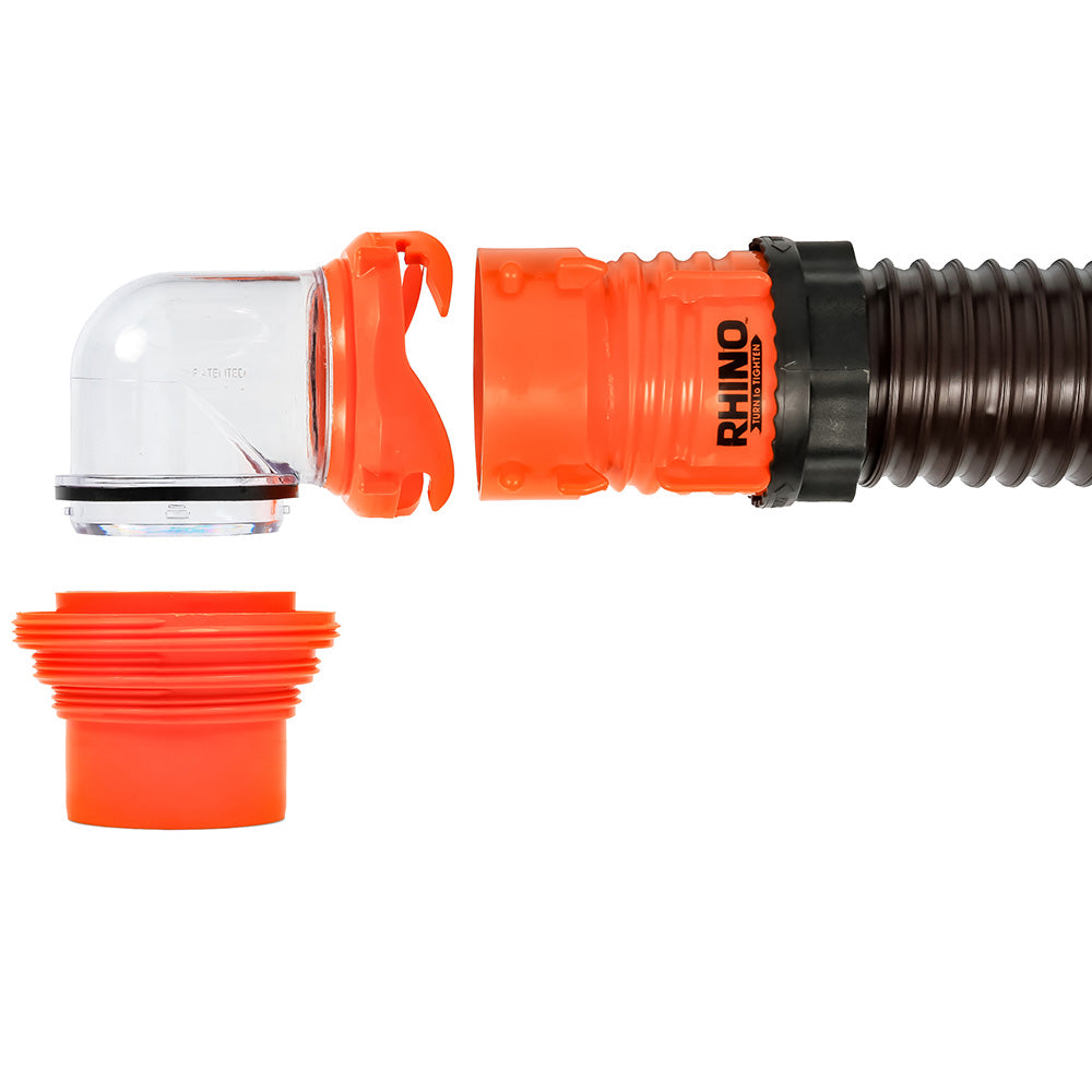 Camco RhinoFLEX 20 Sewer Hose Kit w/4 In 1 Elbow Caps [39741] Secondary image