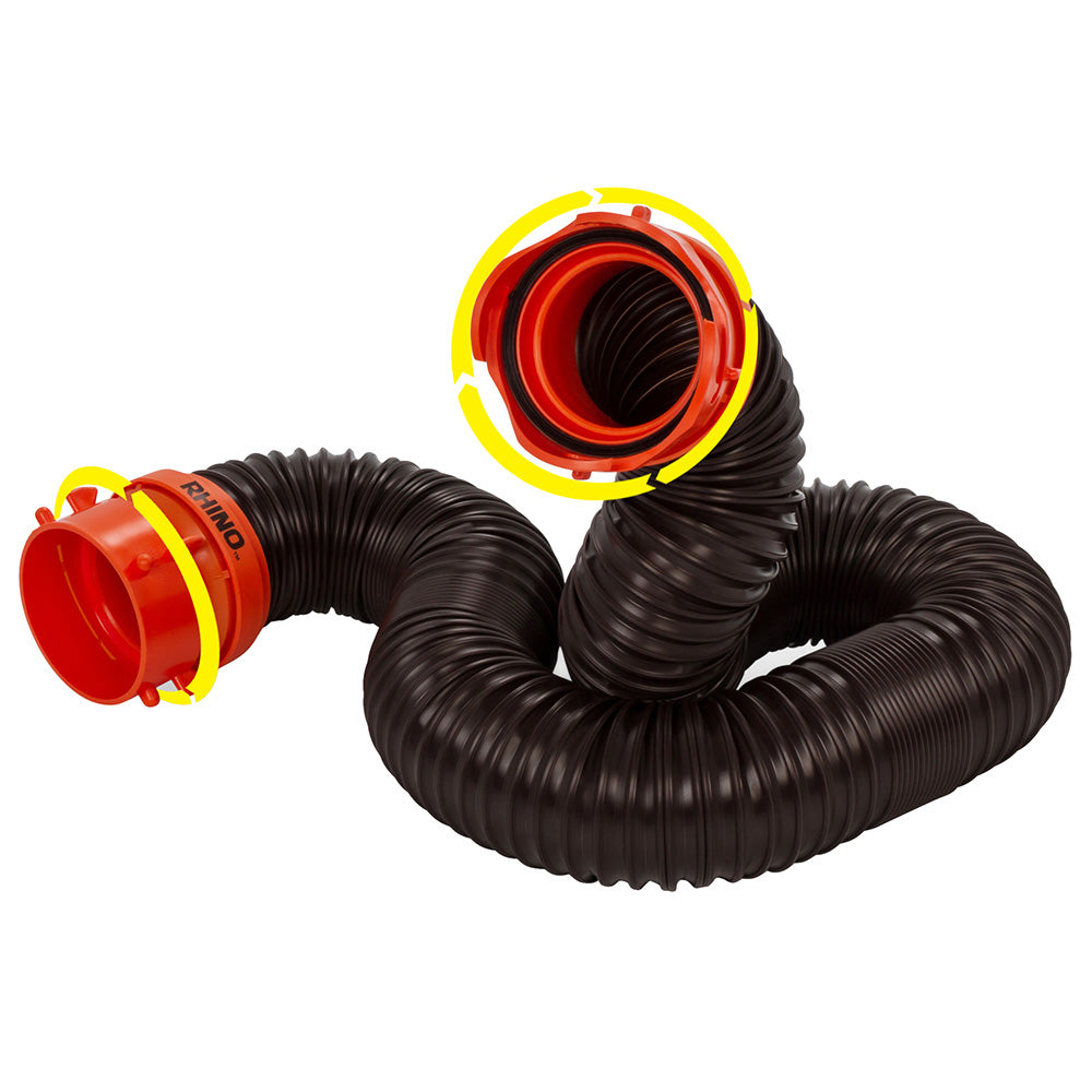 Camco RhinoFLEX 5 Sewer Hose Extension wSwivel Bayonet  Lug 39765 Main image