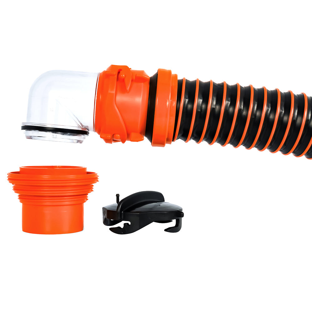 Camco RhinoEXTREME 20 Sewer Hose Kit w/4 In 1 Elbow Caps [39867] Secondary image