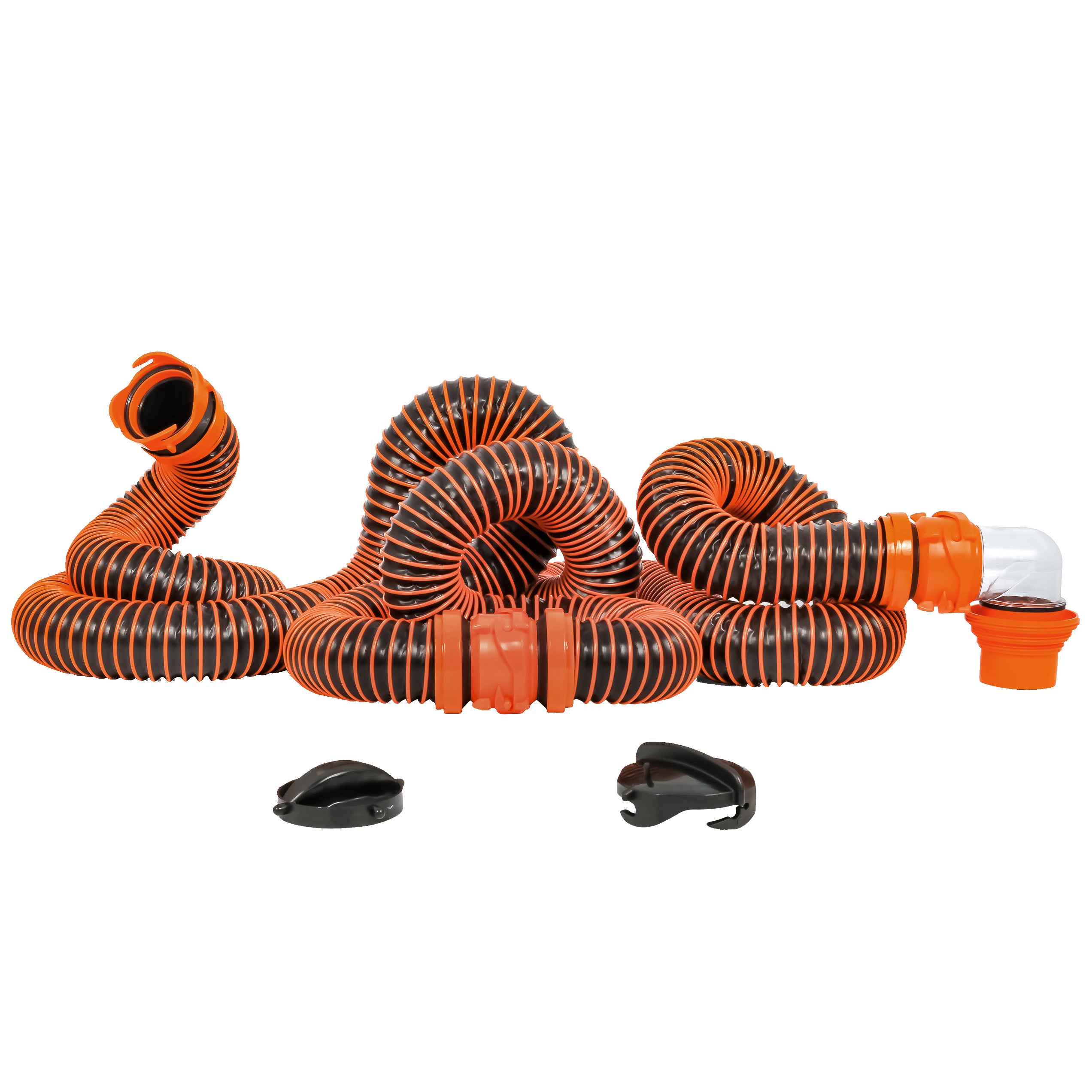 Camco RhinoEXTREME 20 Sewer Hose Kit w4 In 1 Elbow Caps 39867 Main image