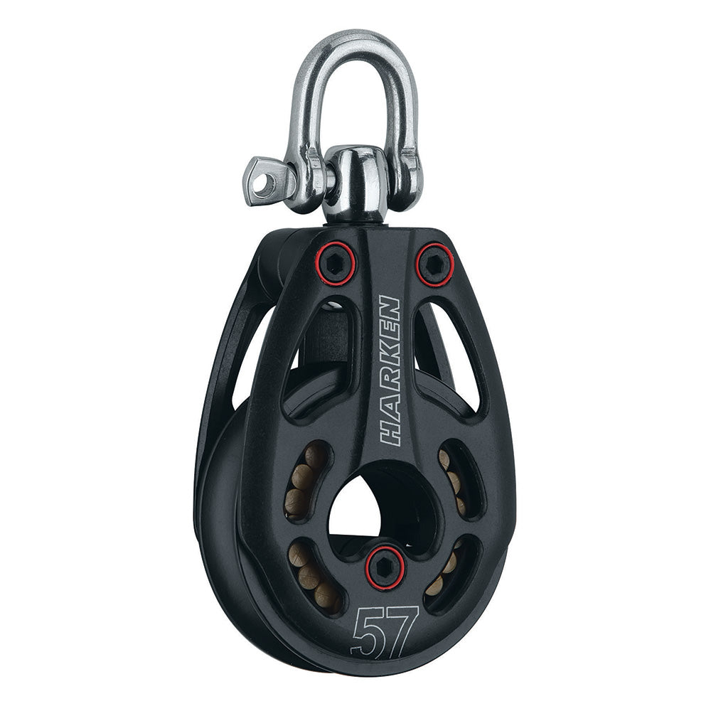 Harken 57mm Aluminum Low Load Black Magic Block wSwivel 3226 Main image