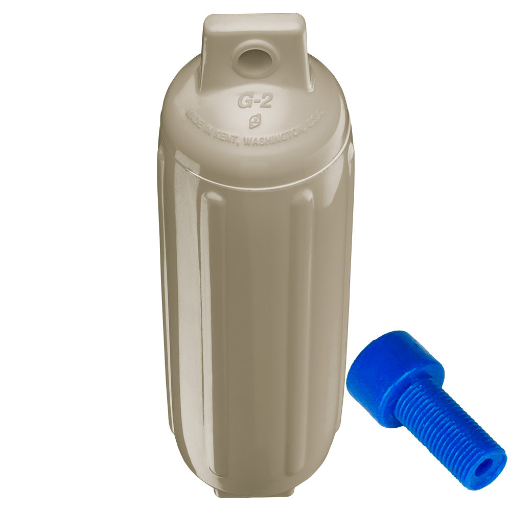 Polyform G-2 Twin Eye Fender 4.5" x 15.5" - Sand w/Adapter [G-2 SAND W/AIR ADAPTER] Secondary image